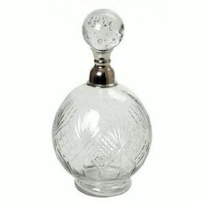Glass decanter with silver neck 13x275cm by Espiel